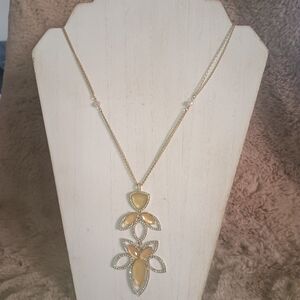 INC International Concepts Gold and Silver Leaf Necklace